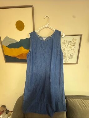 christopher and banks denim dress & | Dresses | Christopher Banks Women Size 6 Vintage Winter Christmas Cotton Noelle Easy to style yet Denim jumper dress Brilliance & Melrose High-Neck Renk:White